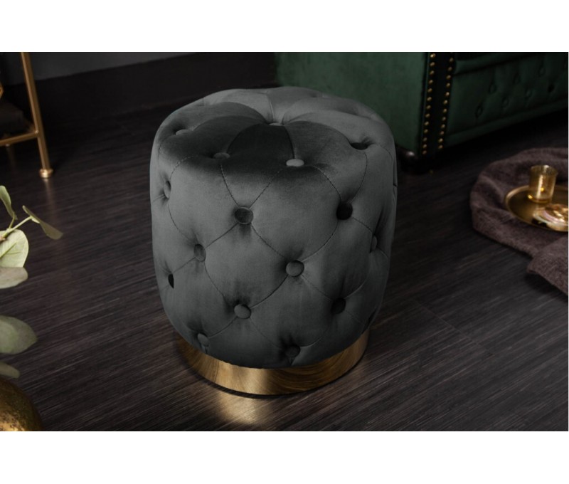 Tabouret élégant MODERN 37cm velours...