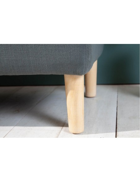Banc coffre 100cm gris avec espace de rangement