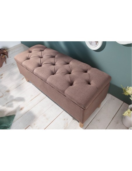 Banc coffre 100cm avec espace de rangement