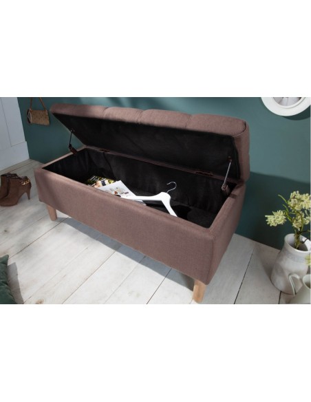 Banc coffre 100cm avec espace de rangement