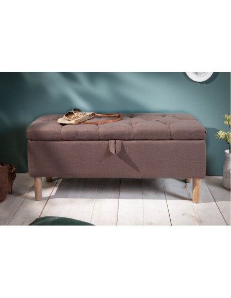Banc coffre 100cm avec espace de rangement