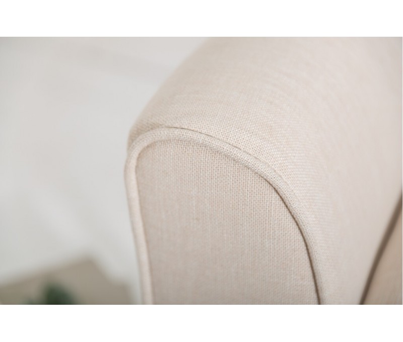 Banc élégant 90cm beige avec accoudoirs