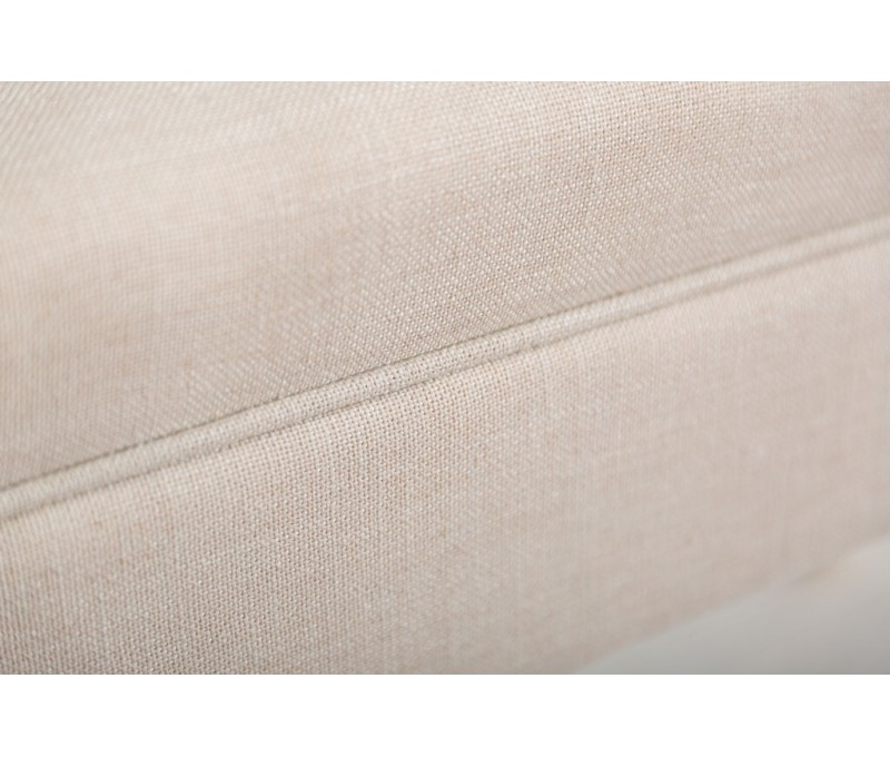 Banc élégant 90cm beige avec accoudoirs