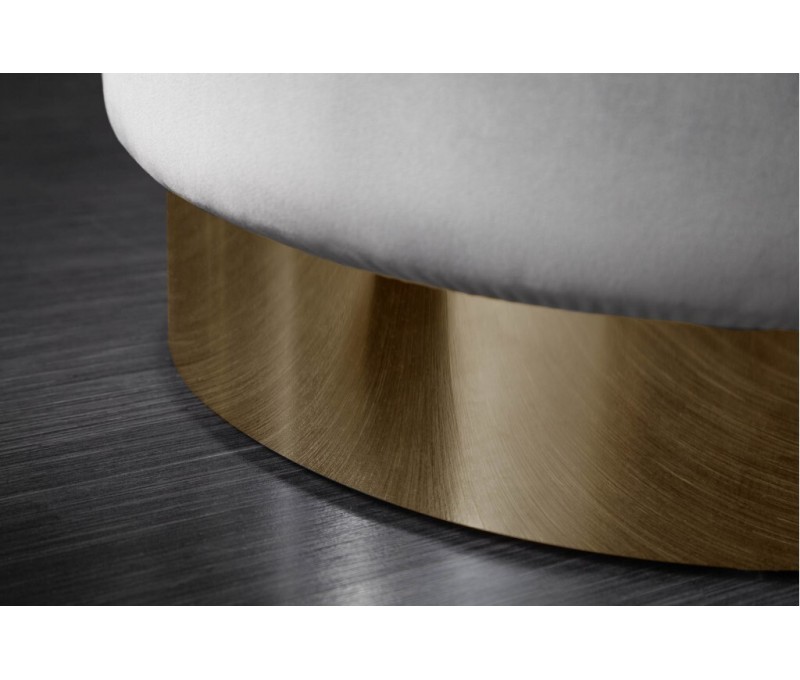 Tabouret élégant 55cm velours argent...