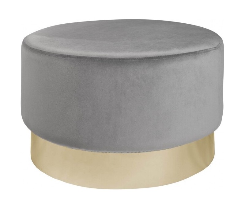 Tabouret élégant 55cm velours argent...