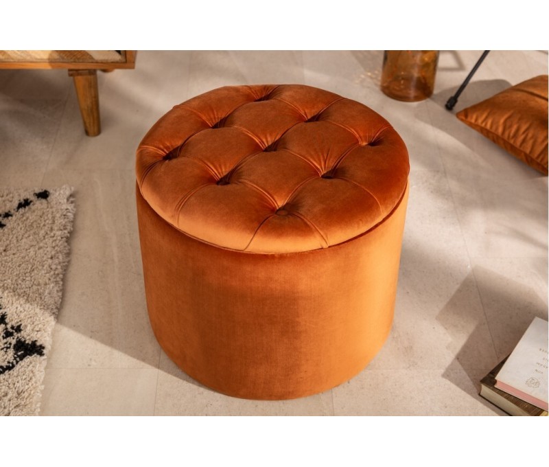 élégante tabouret MODERN 50cm velours...