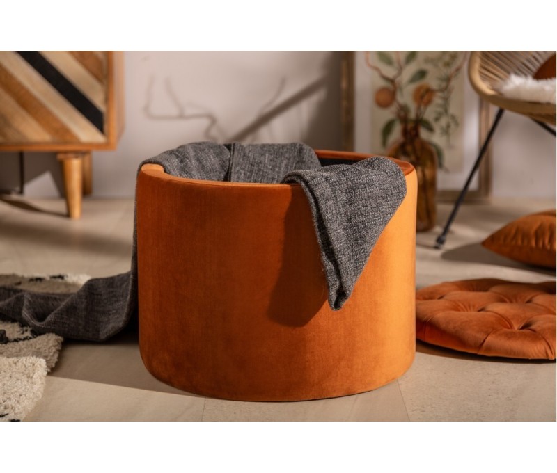 élégante tabouret MODERN 50cm velours...