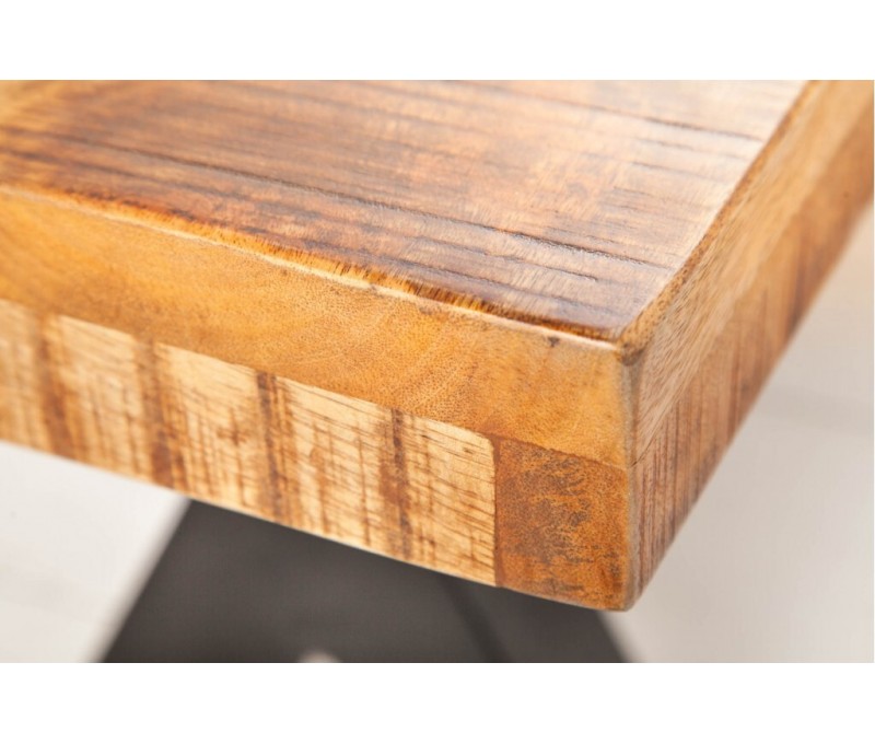 Banc industriel IRON CRAFT 200cm bois...