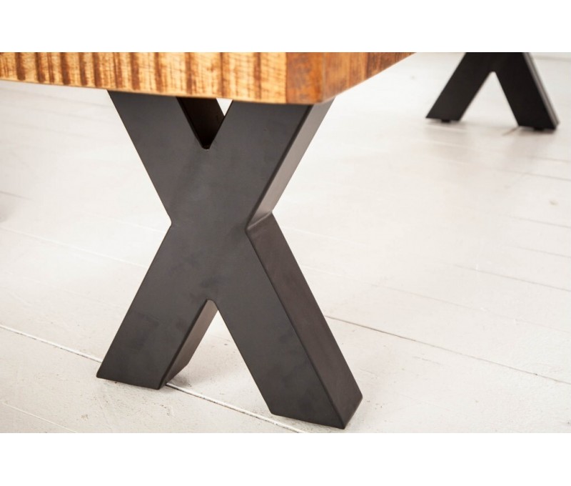 Banc industriel IRON CRAFT 200cm bois...