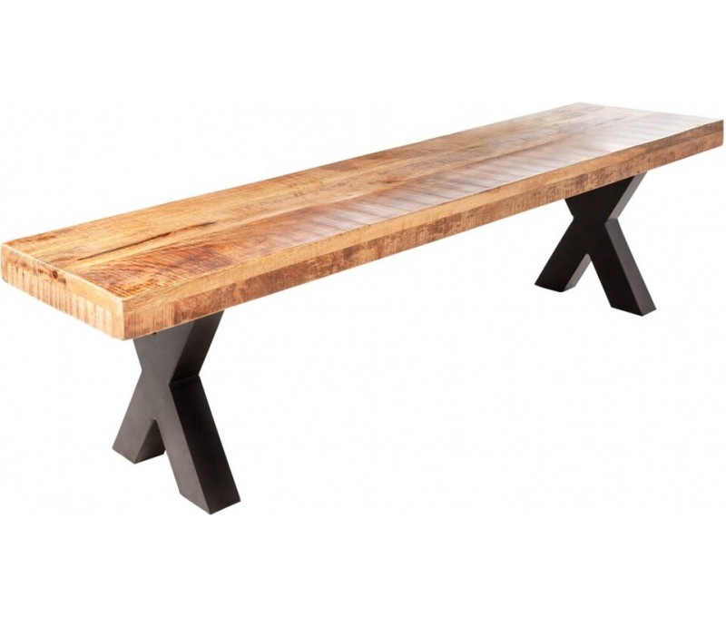 Banc industriel IRON CRAFT 200cm bois...