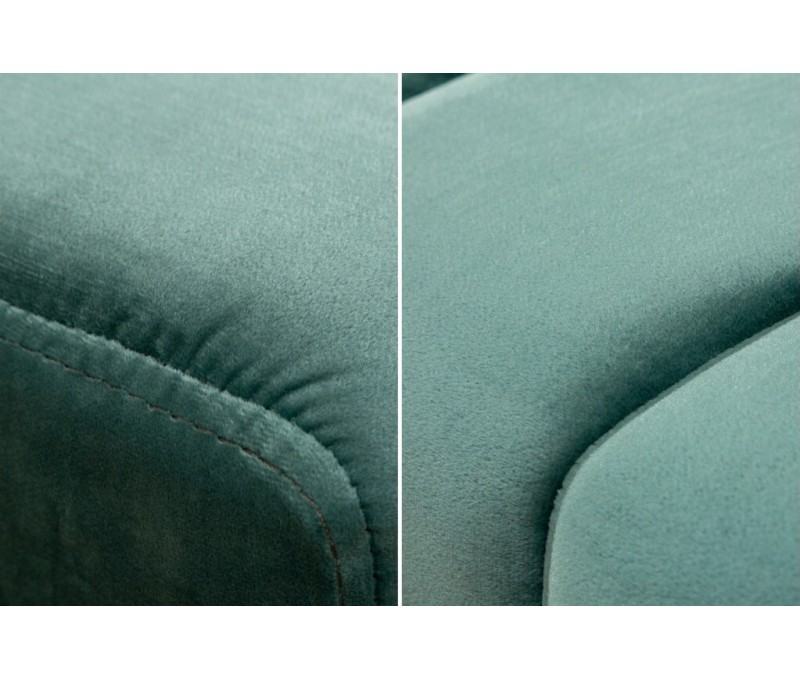 Banc élégant 108cm vert velours