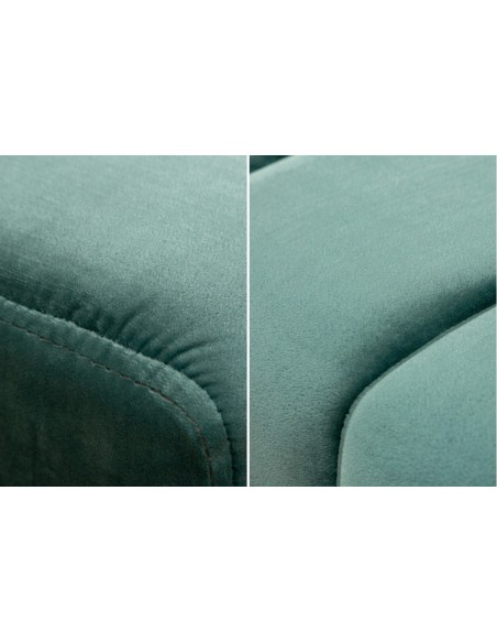 Banc élégant 108cm vert velours