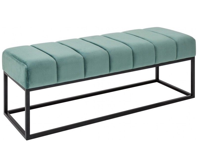 Banc élégant 108cm vert velours