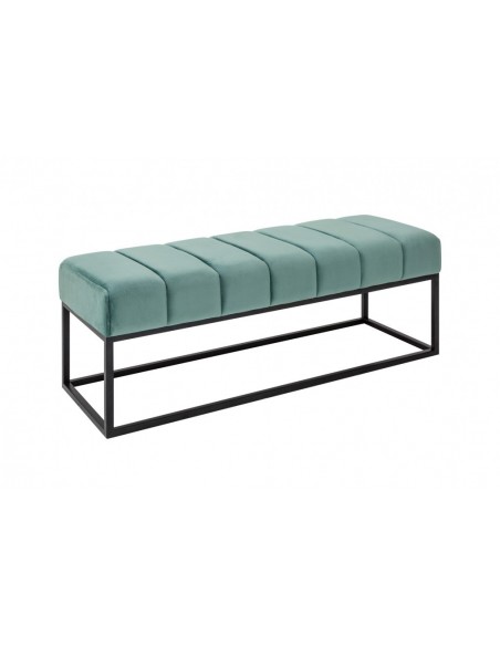 Banc élégant 108cm vert velours