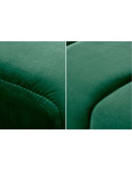 Banc 108cm vert velours émeraude