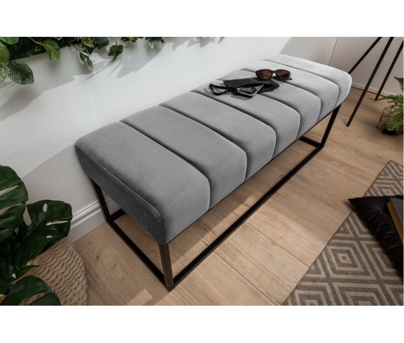 Banc élégant 108cm gris argenté...
