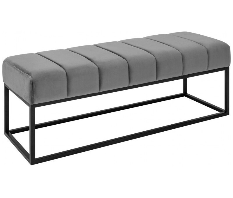 Banc élégant 108cm gris argenté...