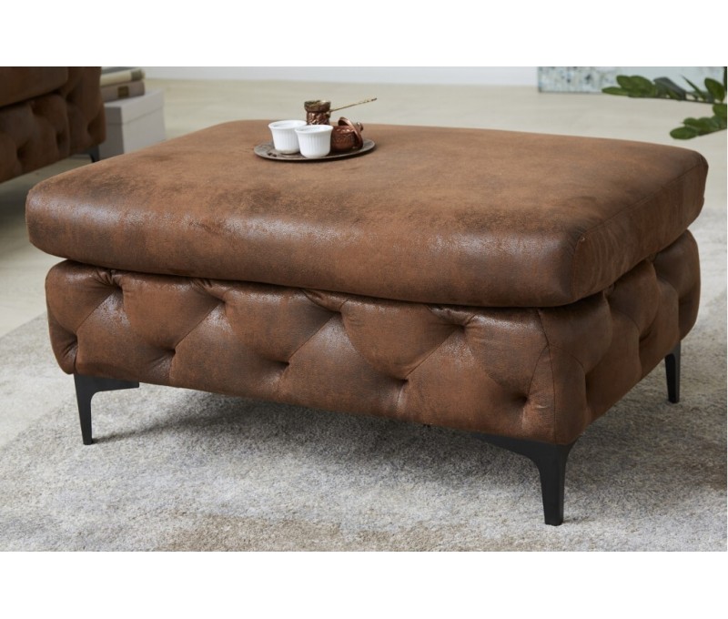 Pouf MODERN BAROCK 92cm marron...