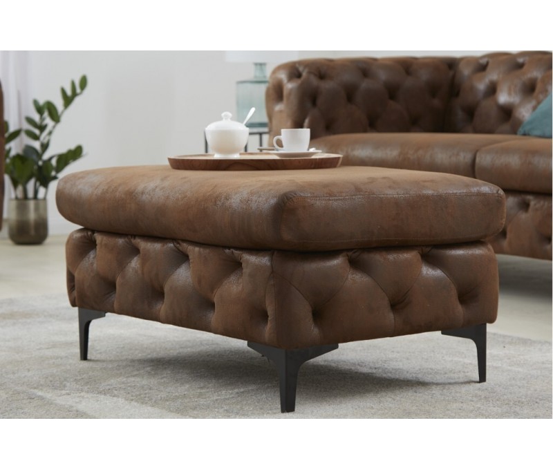 Pouf MODERN BAROCK 92cm marron...