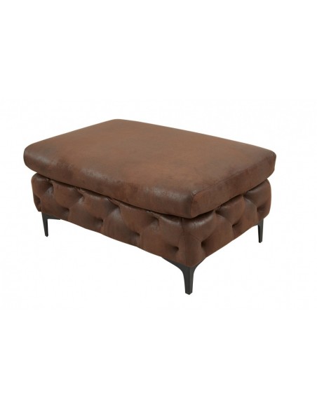 Pouf MODERN BAROCK 92cm marron antique Pouf