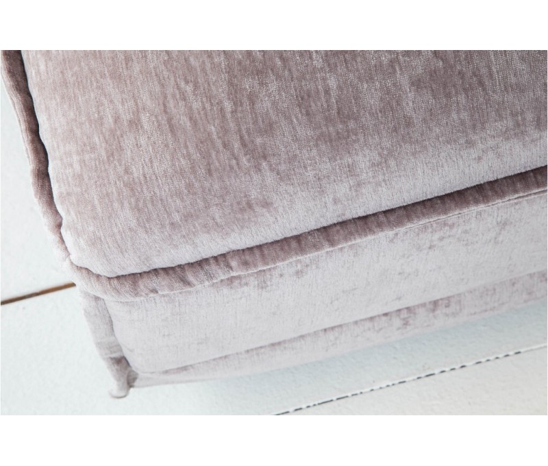 Grand pouf HEAVEN 100cm taupe velours...