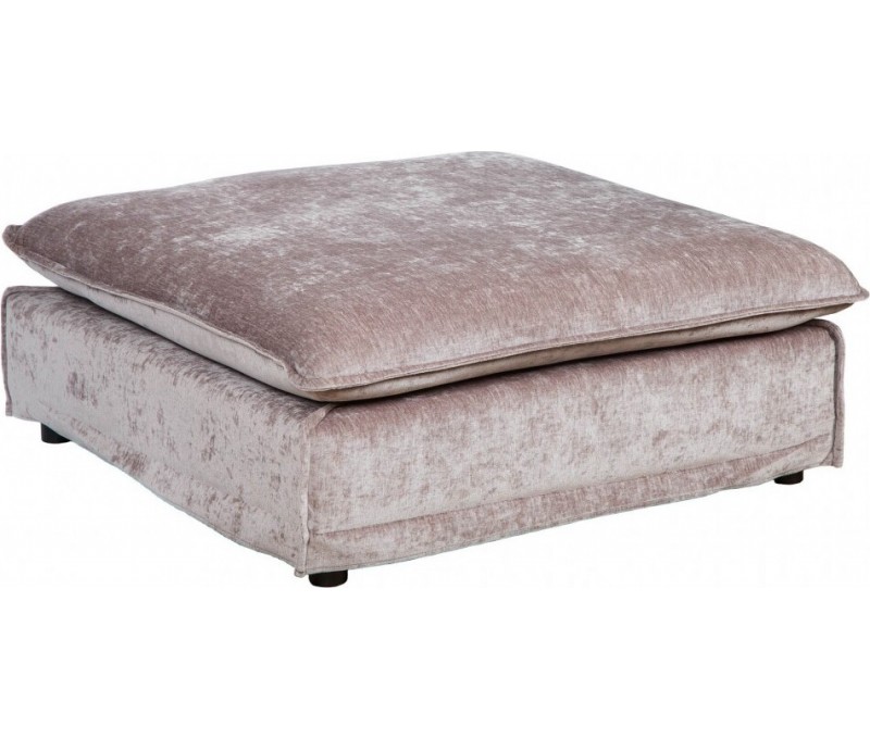 Grand pouf HEAVEN 100cm taupe velours...