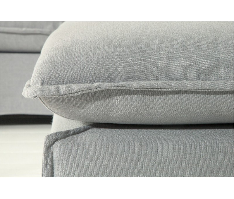 Grand POUF HEAVEN 100cm gris tissu lin