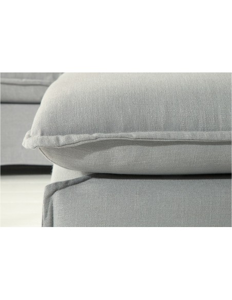Grand POUF HEAVEN 100cm gris tissu lin