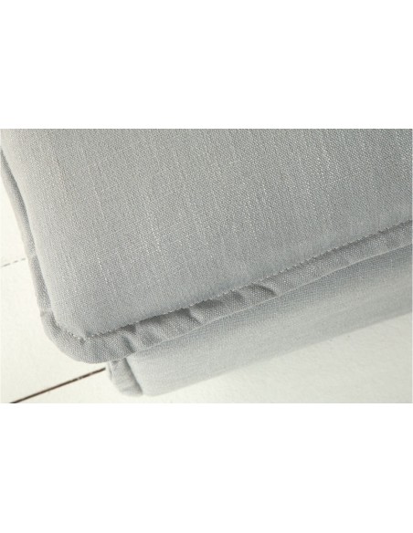 Grand POUF HEAVEN 100cm gris tissu lin