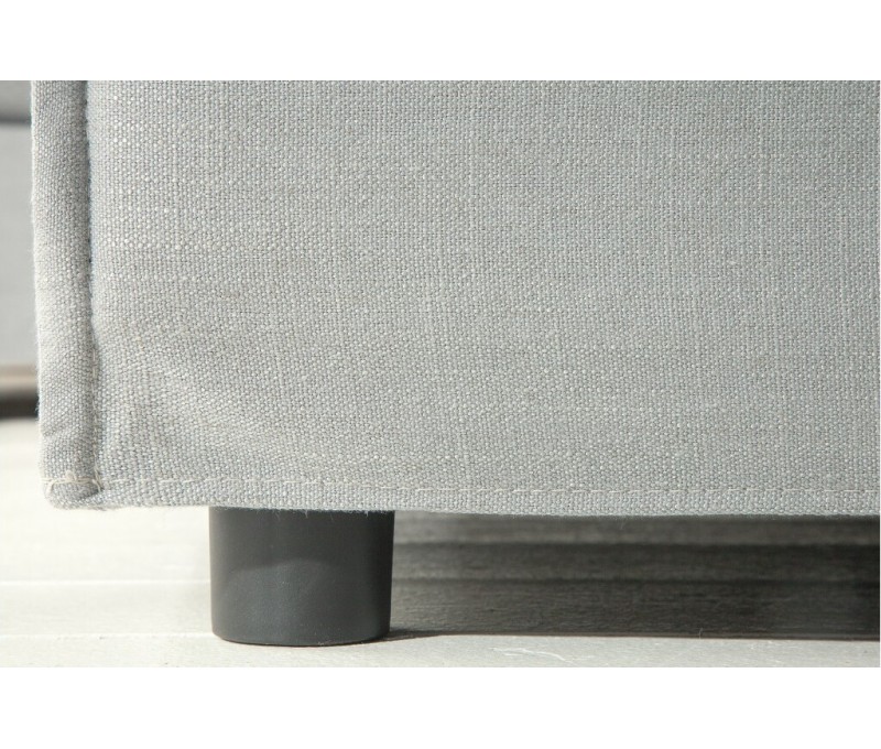Grand POUF HEAVEN 100cm gris tissu lin