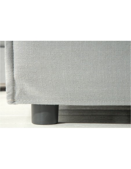Grand POUF HEAVEN 100cm gris tissu lin