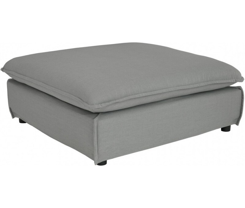 Grand POUF HEAVEN 100cm gris tissu lin