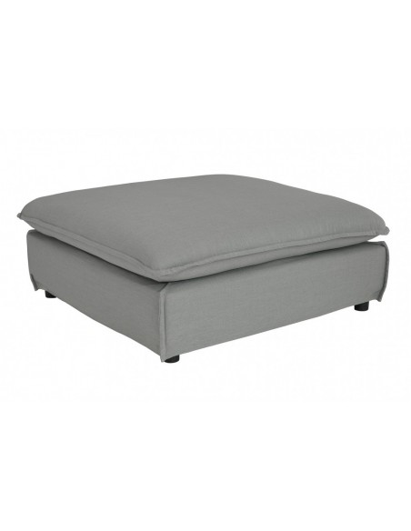 Grand POUF HEAVEN 100cm gris tissu lin