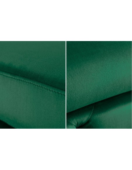 Pouf MODERN BAROCK 92cm velours vert émeraude pouf