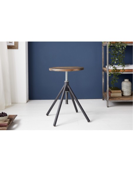 Tabouret réglable en hauteur FACTORY Design industriel