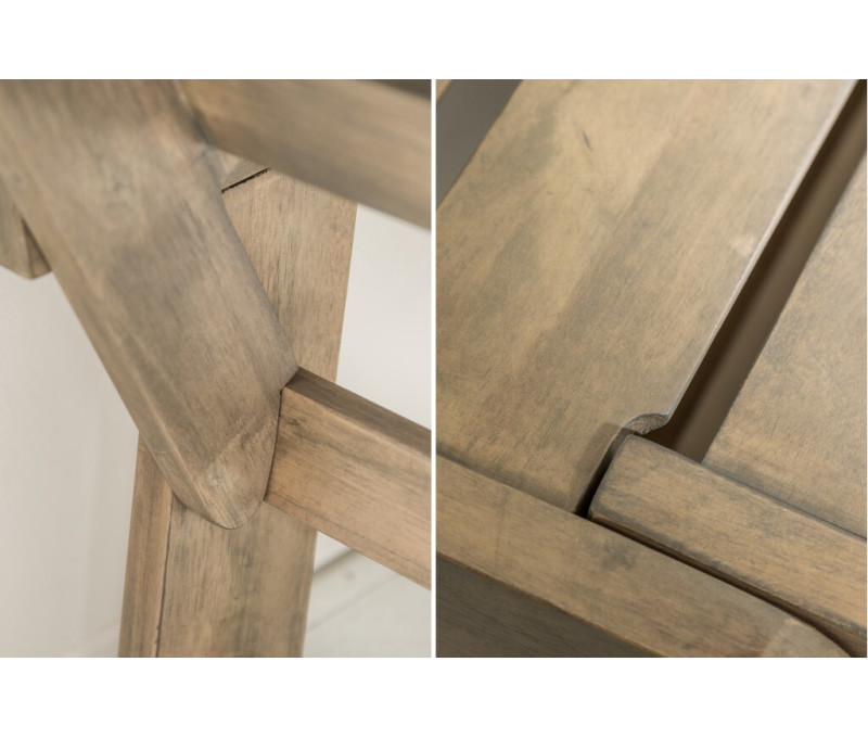 Banc massif MODULAR 152cm gris acacia...