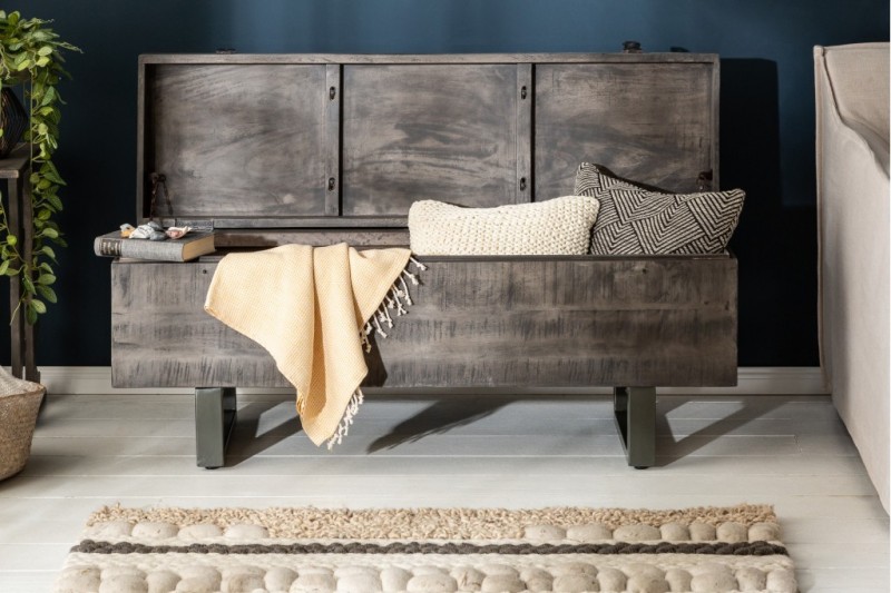 Banc de coffre industriel FACTORY LOFT 115cm...