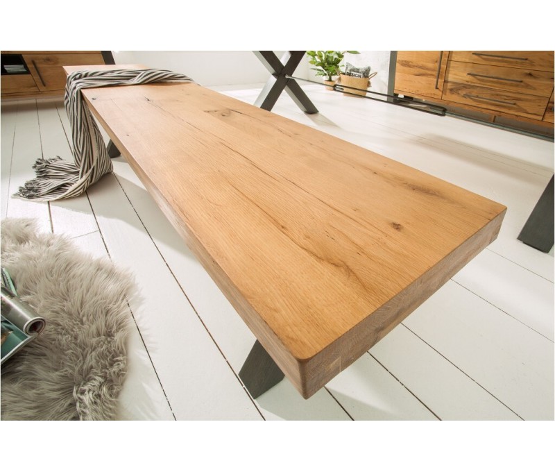 Banc massif THOR 180cm chêne sauvage...