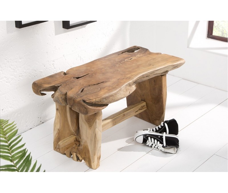 Banc massif en tronc d'arbre...
