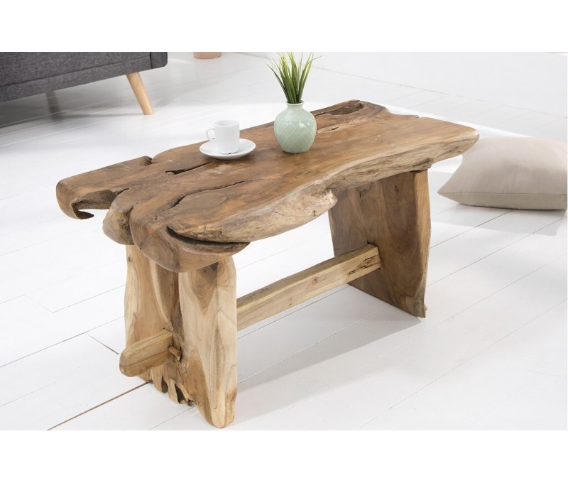 Banc massif en tronc d'arbre...