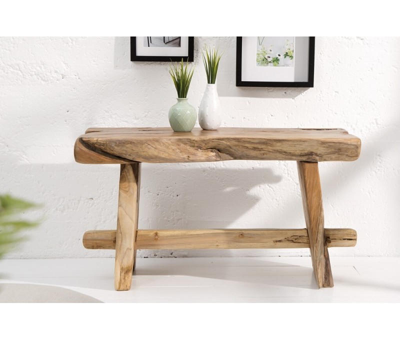 Banc massif en tronc d'arbre...