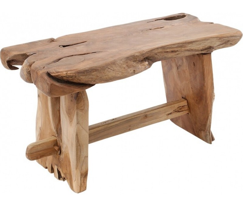 Banc massif en tronc d'arbre...