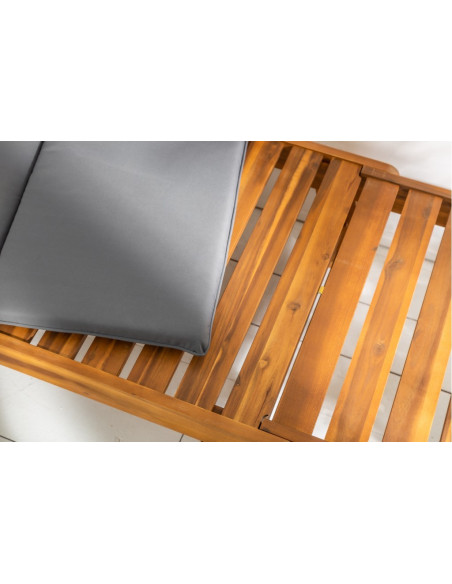 Banc massif MODULAR 152cm acacia Banc de jardin pliable