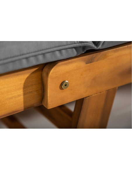 Banc massif MODULAR 152cm acacia Banc de jardin pliable