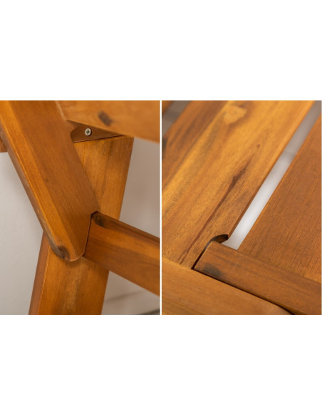 Banc massif MODULAR 152cm acacia Banc de jardin pliable
