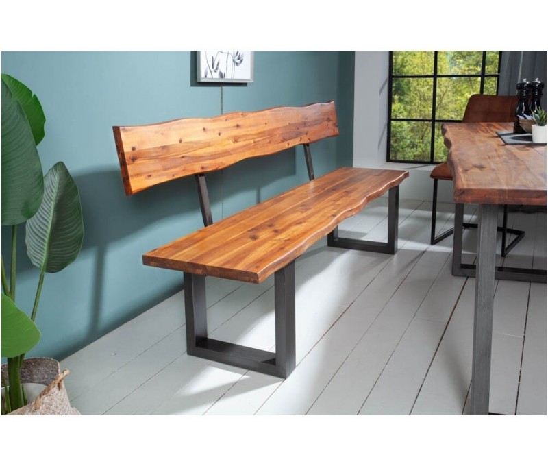 Banc en tronc d'arbre massif GENESIS...