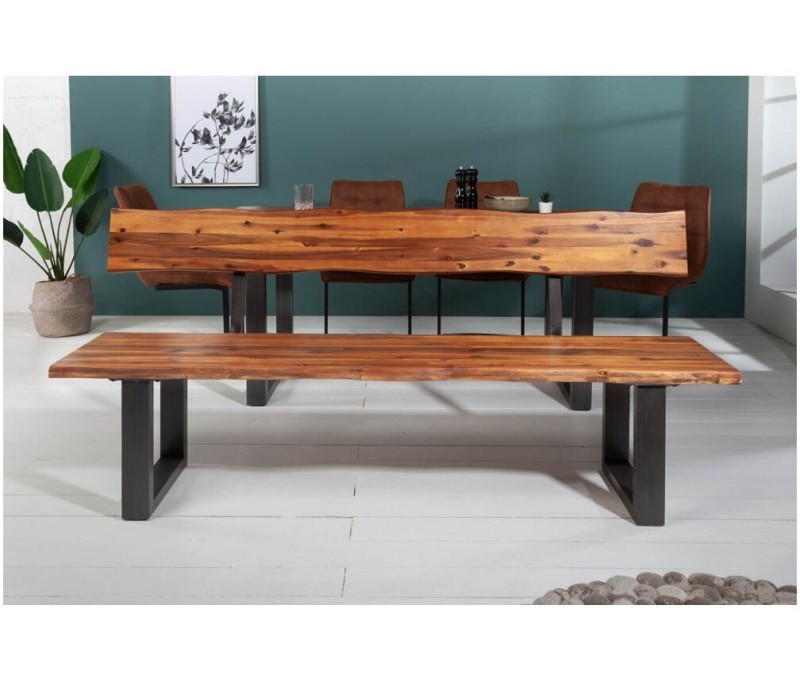 Banc en tronc d'arbre massif GENESIS...