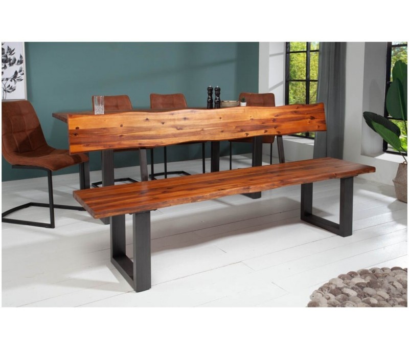Banc en tronc d'arbre massif GENESIS...