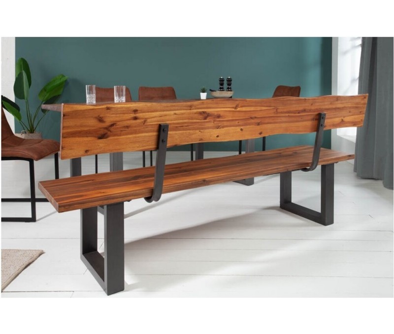 Banc en tronc d'arbre massif GENESIS...