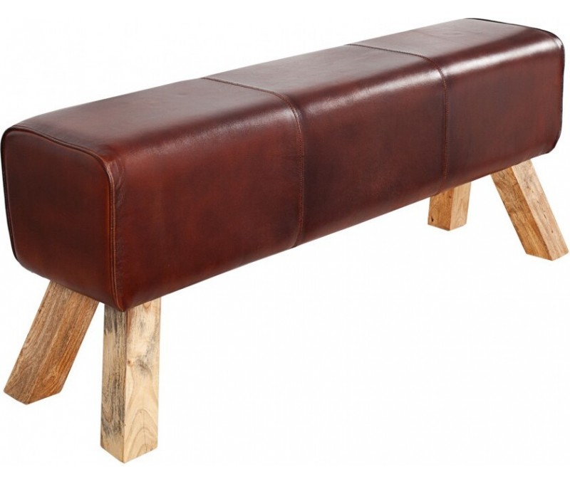 Banc rétro 120cm avec revêtement en...